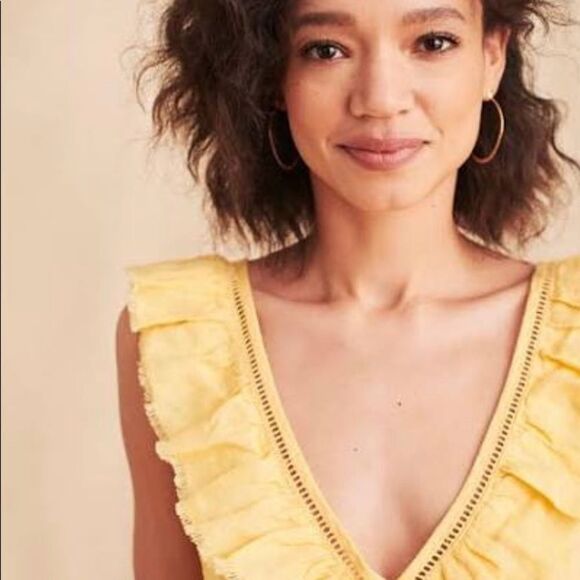 Faherty Women's Ellis Dress - Jojoba Linen - Picture 4 of 9